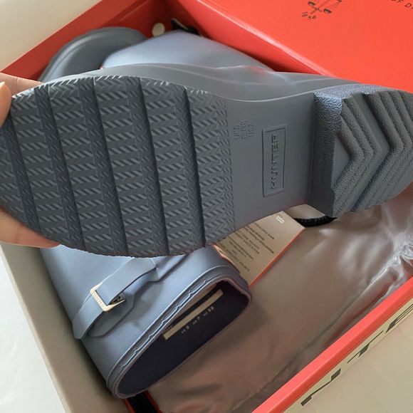 HUNTER Tour Matte Packable GullGray Tall Rain Boot - Picture 6 of 7